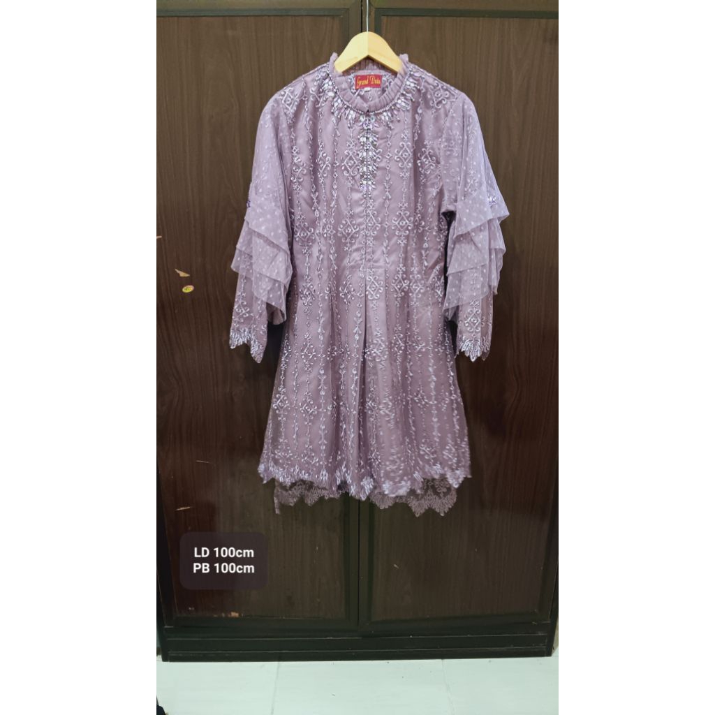 Kebaya Modern Brukat XL | Kebaya Modern Kondangan | Kebaya Lamaran Preloved | Kebaya Indah Bordir | 