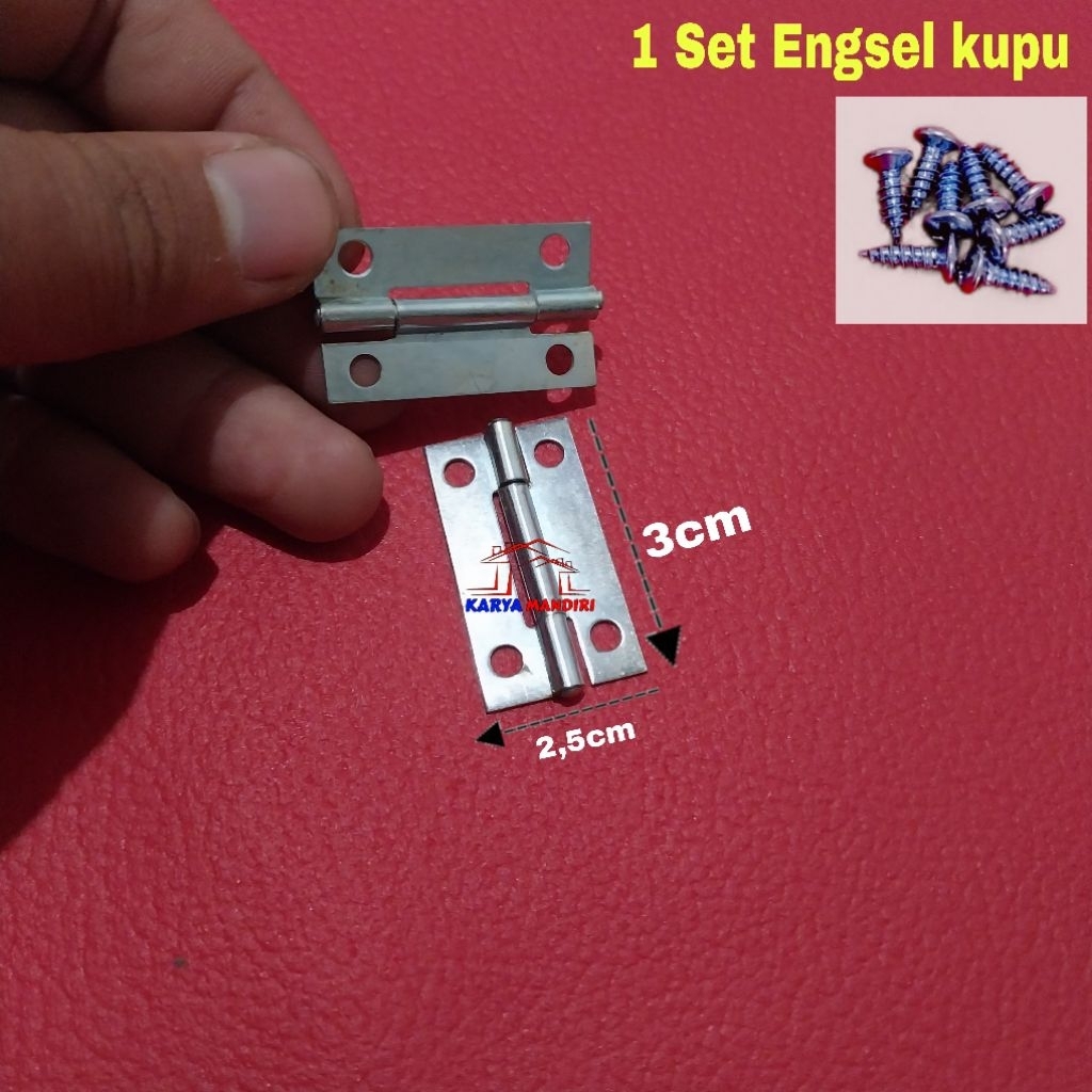 Engsel kupu tipis 1 set 5 pcs /engsel lipat ,engsel lemari 3,5×2