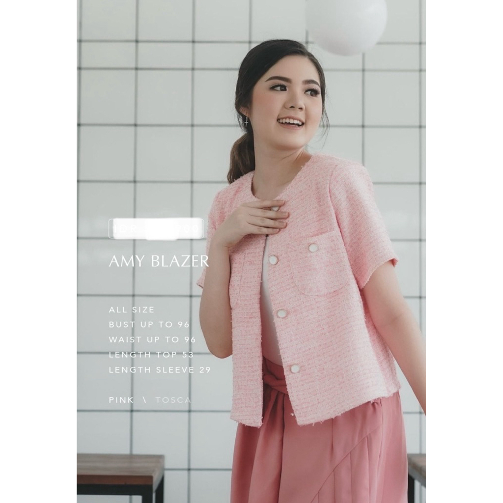 BLAZER WANITA PINK MERK EMILIE BELOVED