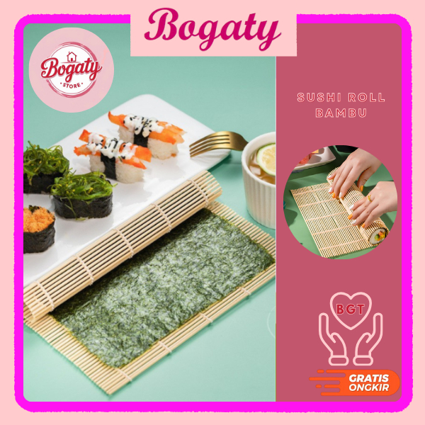BG SUSHI ROLL BAMBU / SUSHI ROLLER TIKAR BAMBU / TIKAR GULUNG SUSHI