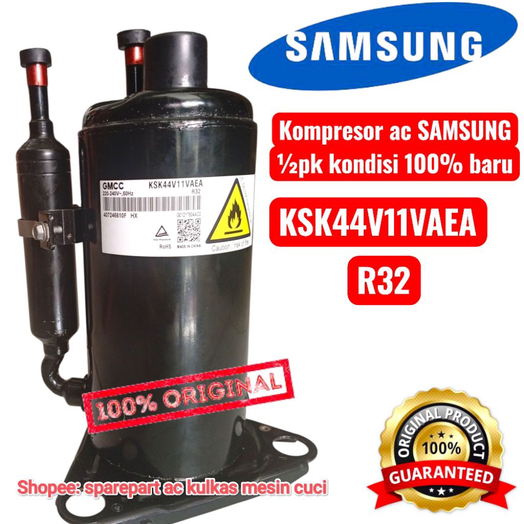kompresor ac SAMSUNG R32 1/2 pk kompresor outdoor ac samsung original KSK44V11VAEA