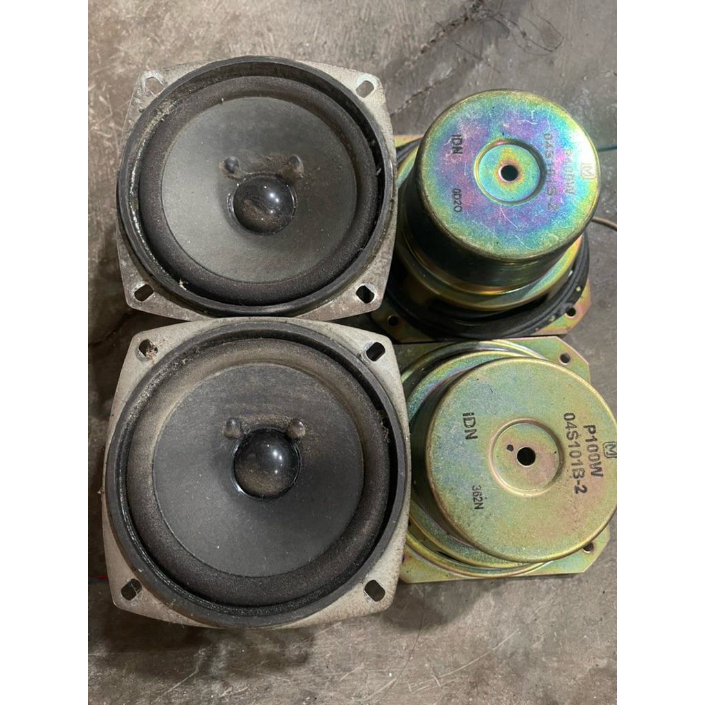 Speaker Bekas 4 Inc Sharp 16ohm 5w Full Range magnet besar