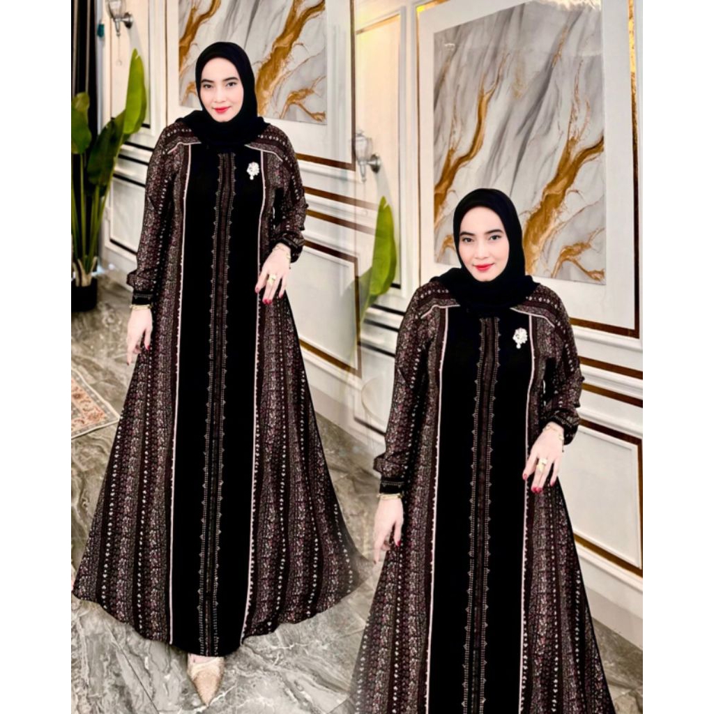 Lubna Dress/Gamis mewah elegant