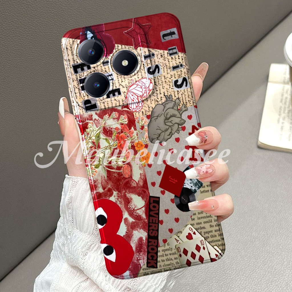 MBC12 Softcase Custom Case Foto Sendiri compatible Realme C63 Transparan Silikon / Case HP Realme C6