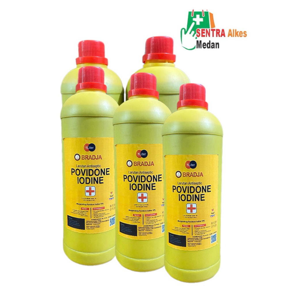 Povidone iodine 10% 1liter  Bradja