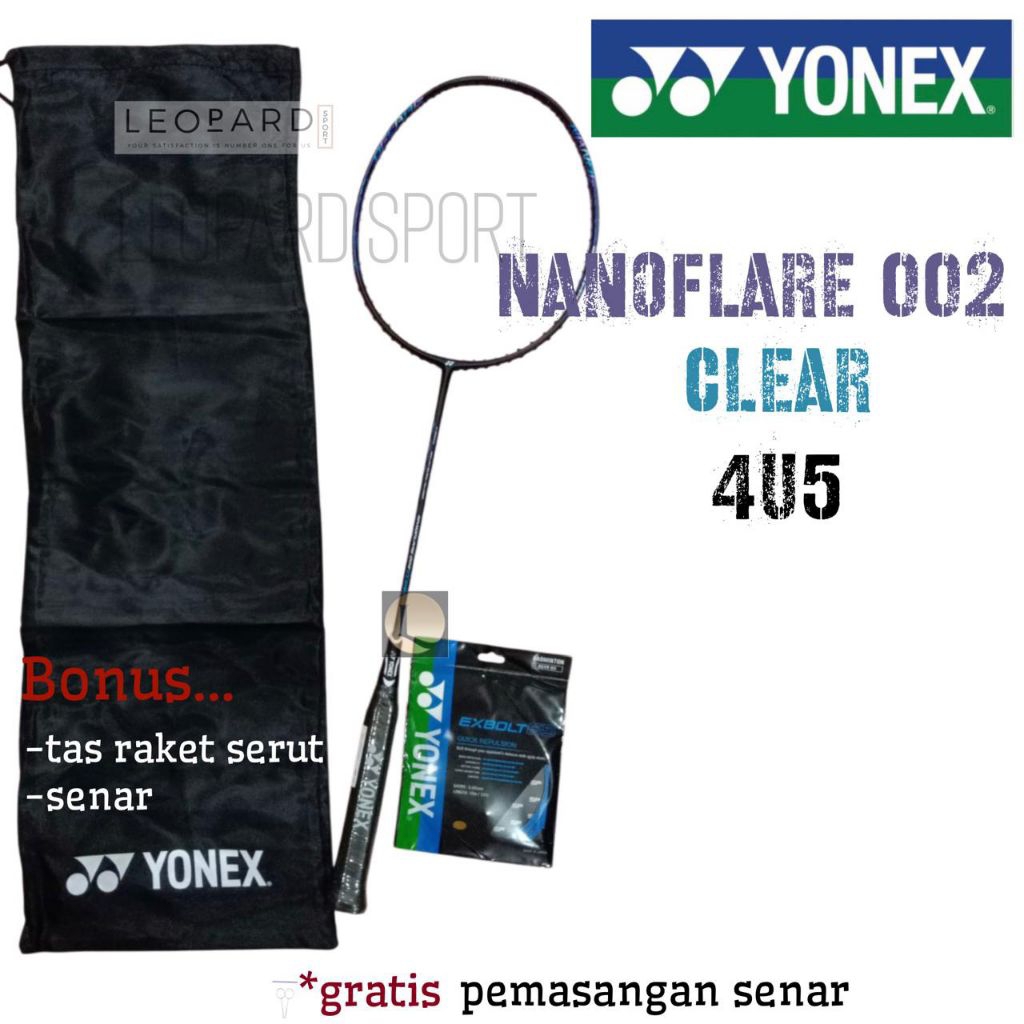 Raket Badminton Yonex Nanoflare 002 Clear / Raket Nanoflare Clear