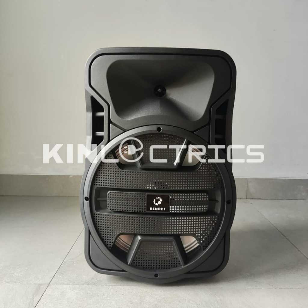 KINLECTRICS Speaker Portable Bluetooth SUPER BASS 12 Inch Speaker Aktif Troli 12 Inch Speaker Meetin