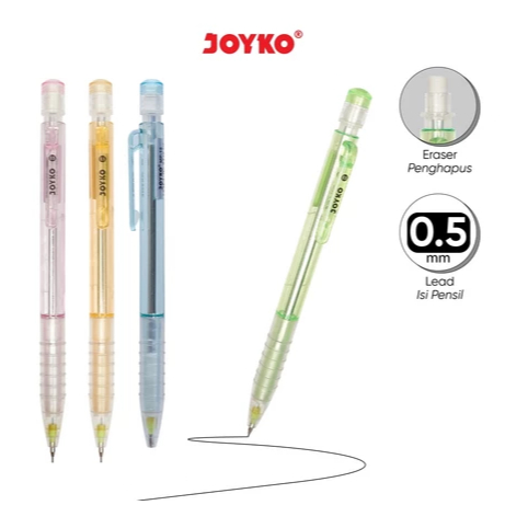 JOYKO Mechanical Pensil MP 15 Joyko Pensil Mekanik 0.5mm Mechanical Pensil Murah