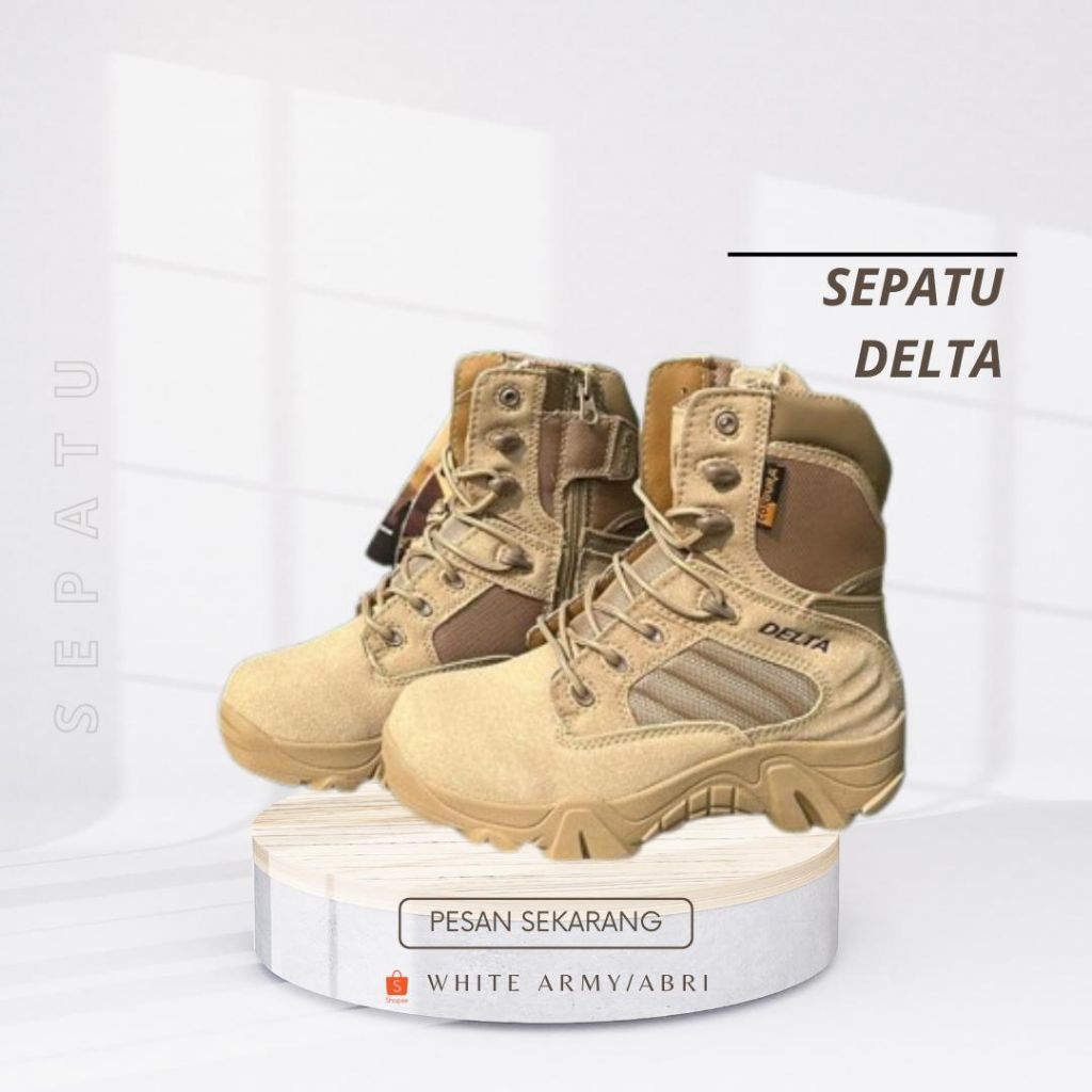 SEPATU DELTA IMPORT/SEPATU CORDURA/SEPATU PDL DELTA/SEPATU DELTA 6/8 INCH ANTI SMASHING