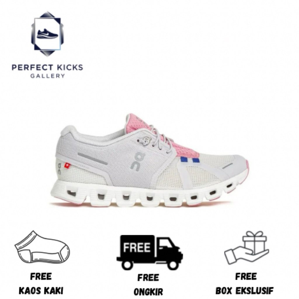 On Running Shoes Push Running On Cloud 5 Pink Blossom Women Shoes