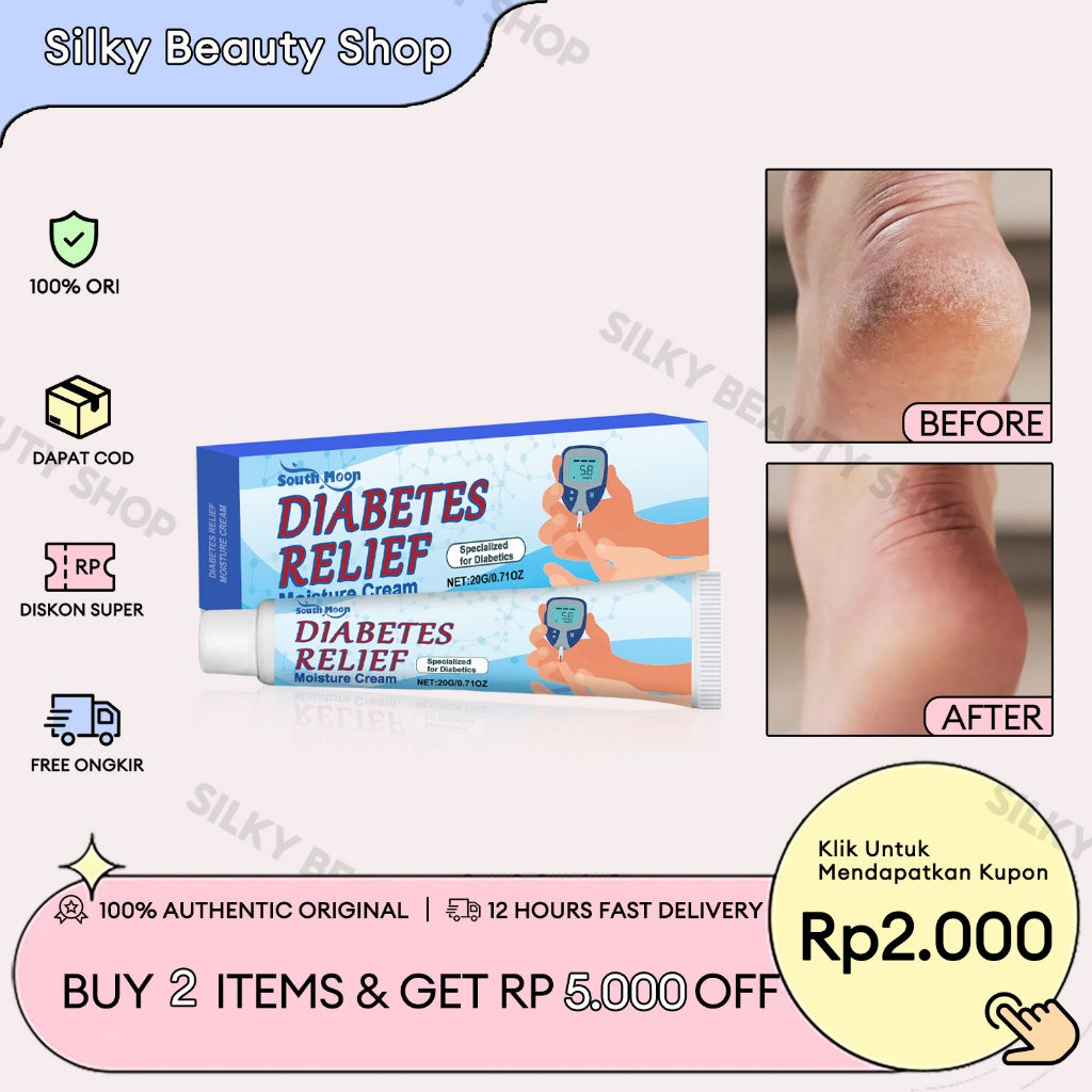 [Beli 2 Gratis 1/ORI] South Moon Diabetes Relief Moisture Cream 20g Krim Luka Baring Krim dekubitus 