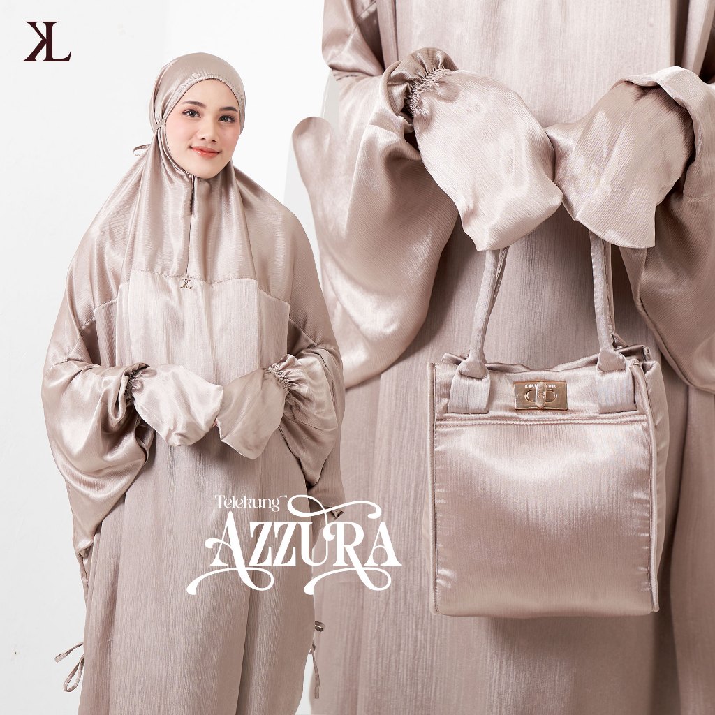 Kallia Label Azzura Prayer Set | Mukena Abaya | Packaging with Box