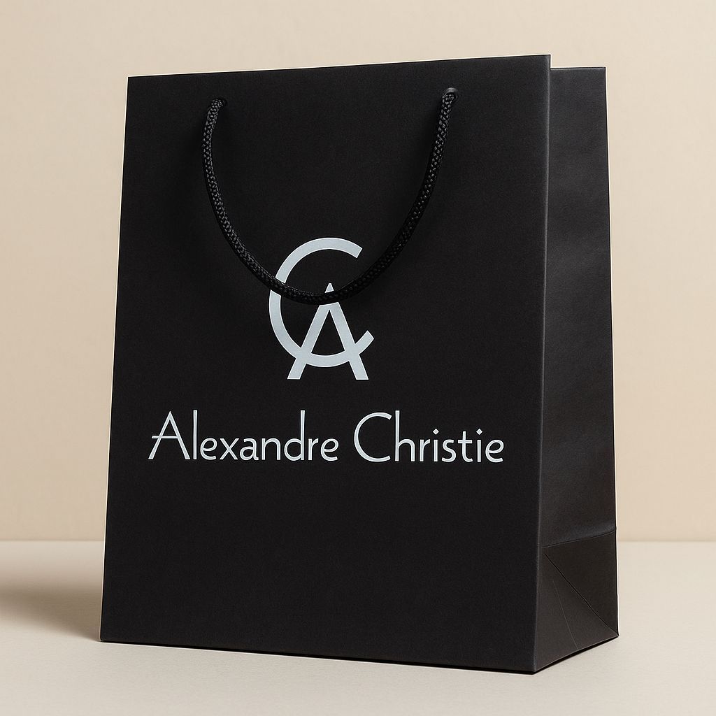 Paperbag Alexandre Christie Hitam Paper Bag / tas bag jam tangan