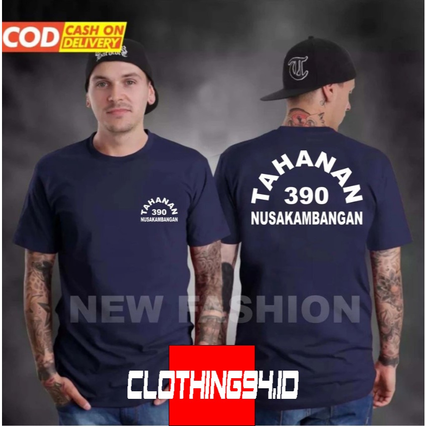 KAOS BAJU TAHANAN NUSAKAMBANGAN / KATA2 LUCU / BISA COD / UNTUK PRIA DAN WANITA