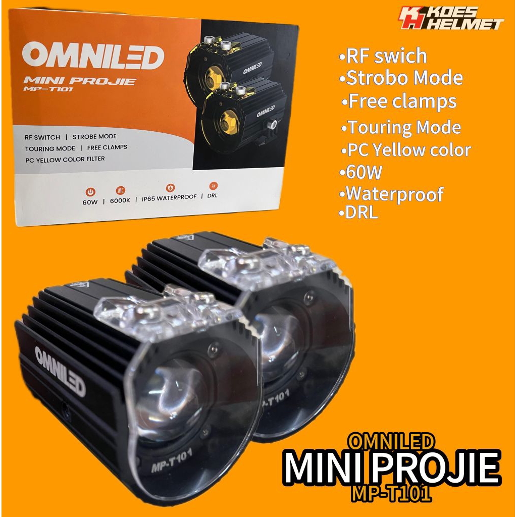 Mini PROJIE OMNILED MP-T101/MP-T102/MP-T501 lampu Sorot motor