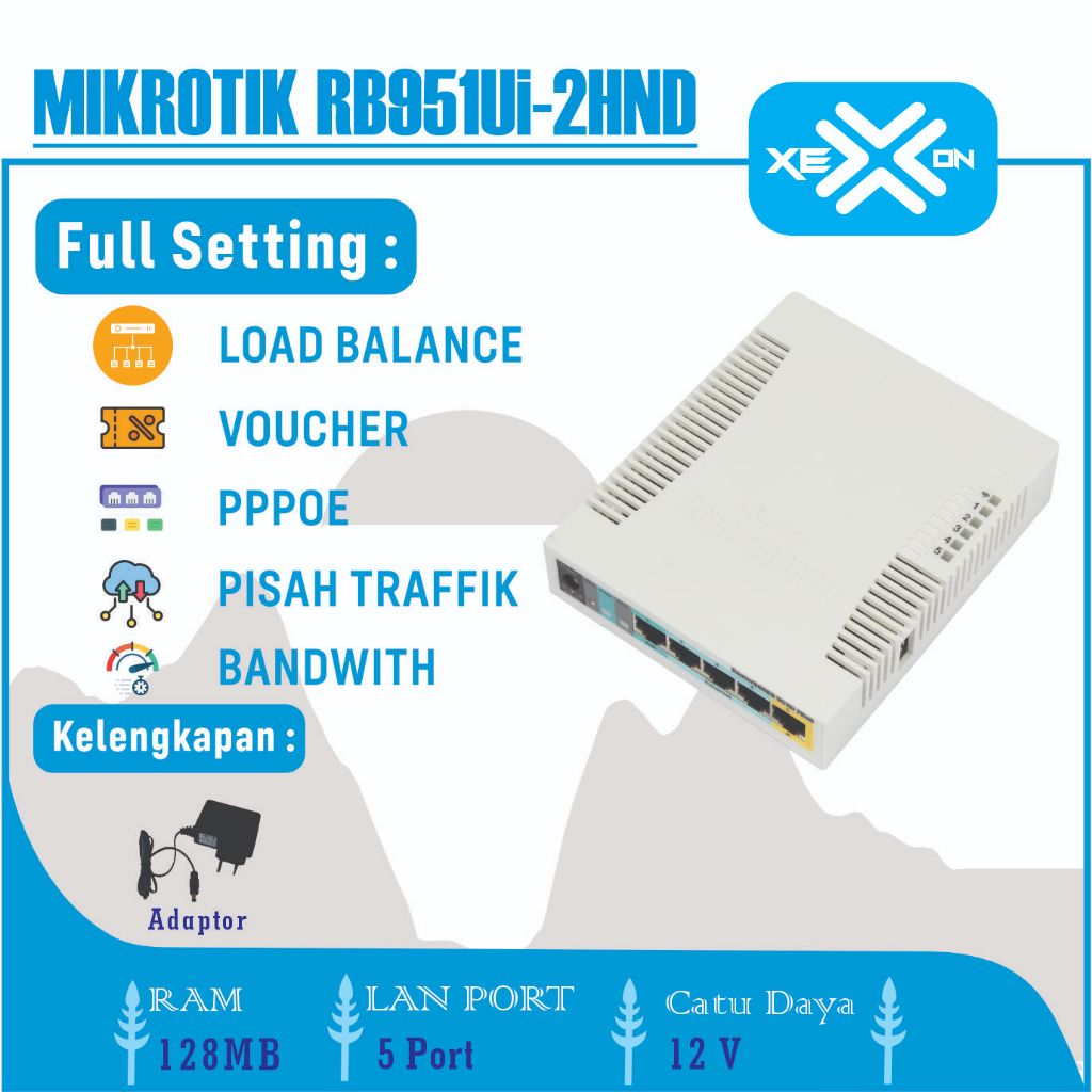 Mikrotik RB951UI-2HND Full Setting Hotspot Voucher PPPoE Server Rt Rw Net