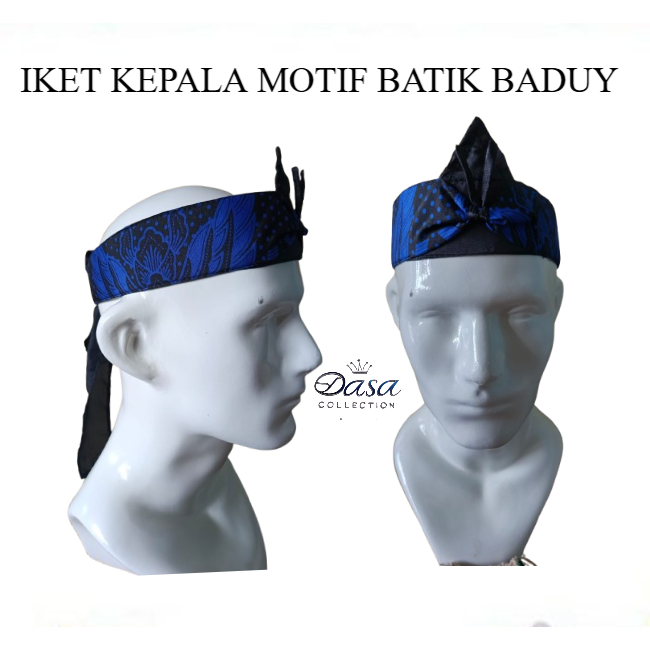 iket kepala baduy motif tapak kebo untuk anak dan dewasa - totopang sunda - iket kepala sunda terbar