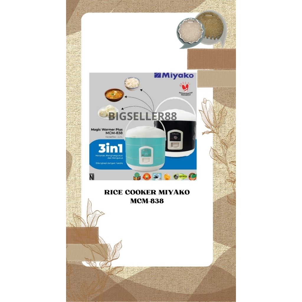 RICE COOKER MIYAKO MCM-838