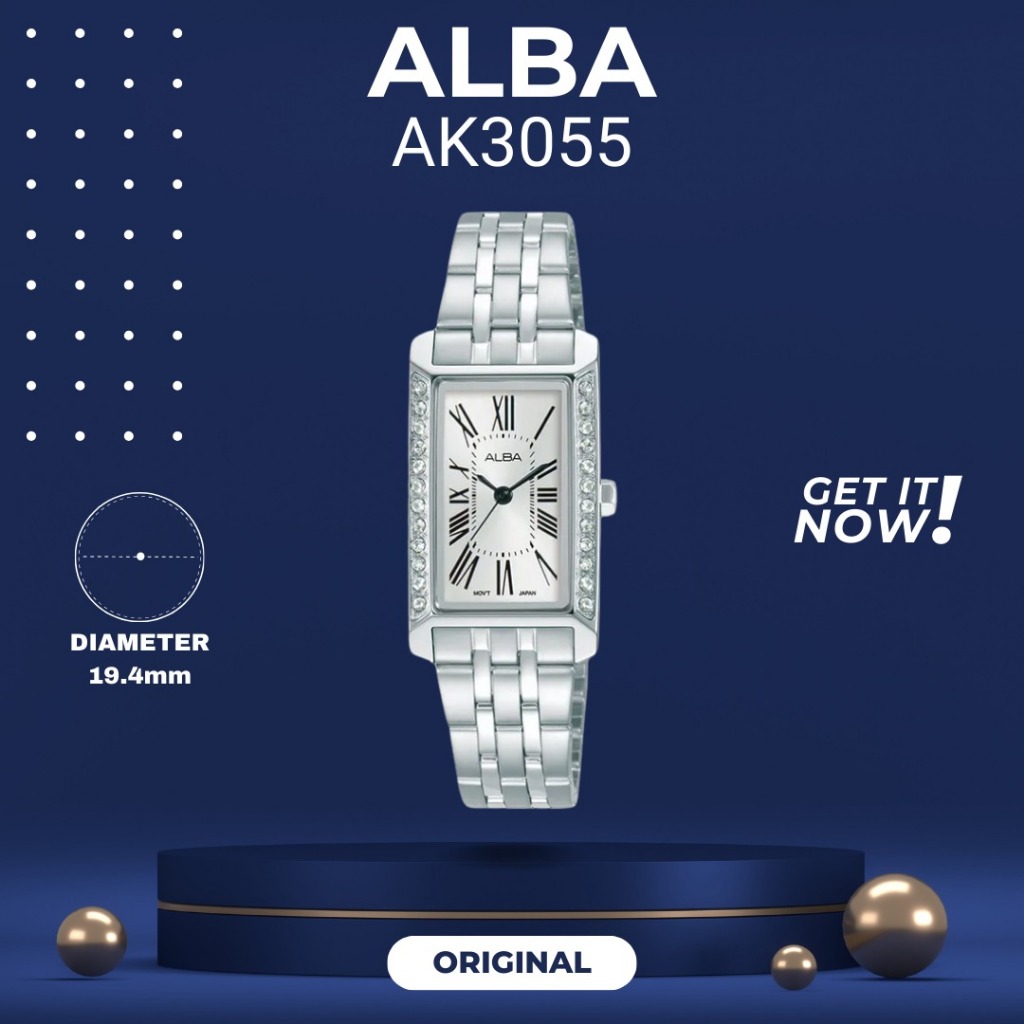 ALBA AK3055 ORIGINAL JAM TANGAN CEWEK ARLOJI CEWEKK FASHION