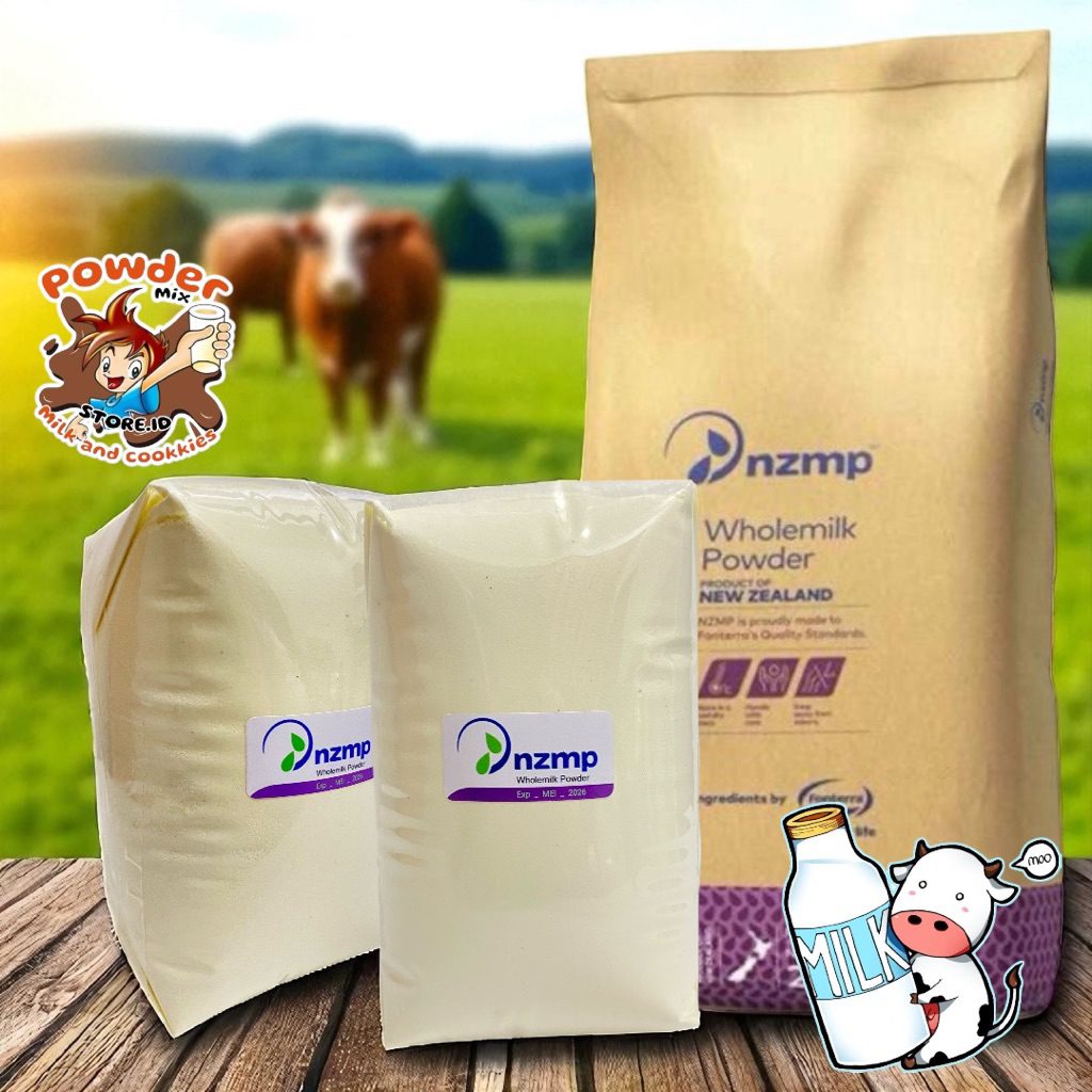 Powder Milk Fullcream NZmp Netto1000g Susu Bubuk Kemasan 1kg Pouch Satu Kilo Untuk Roti/Kue/Minuman