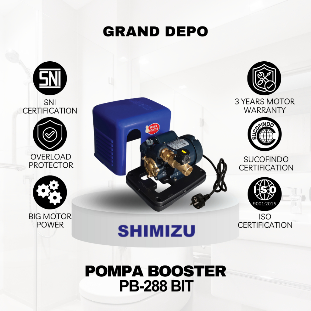 Shimizu Pompa Booster PB 228 /  Pompa Dorong Shimizu