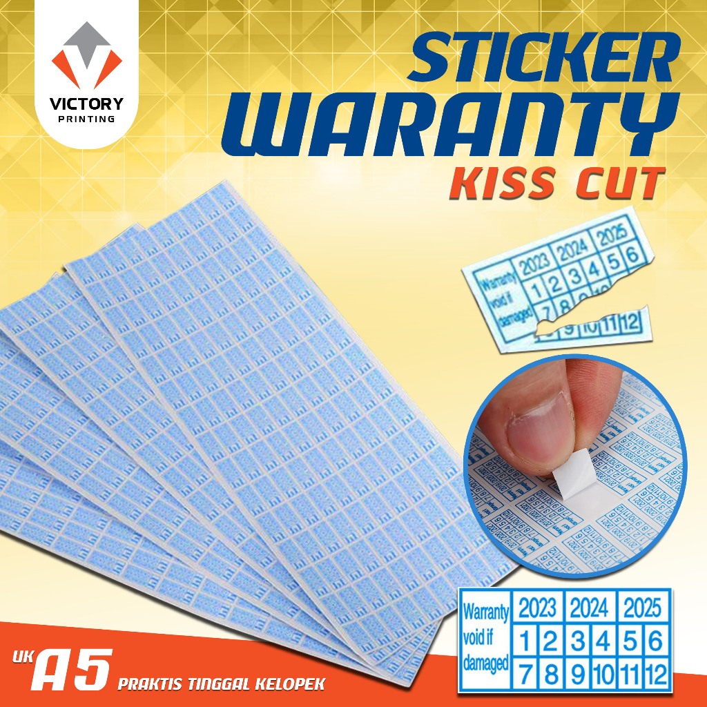 Sticker Segel Garansi Sticker Waranty pecah telur
