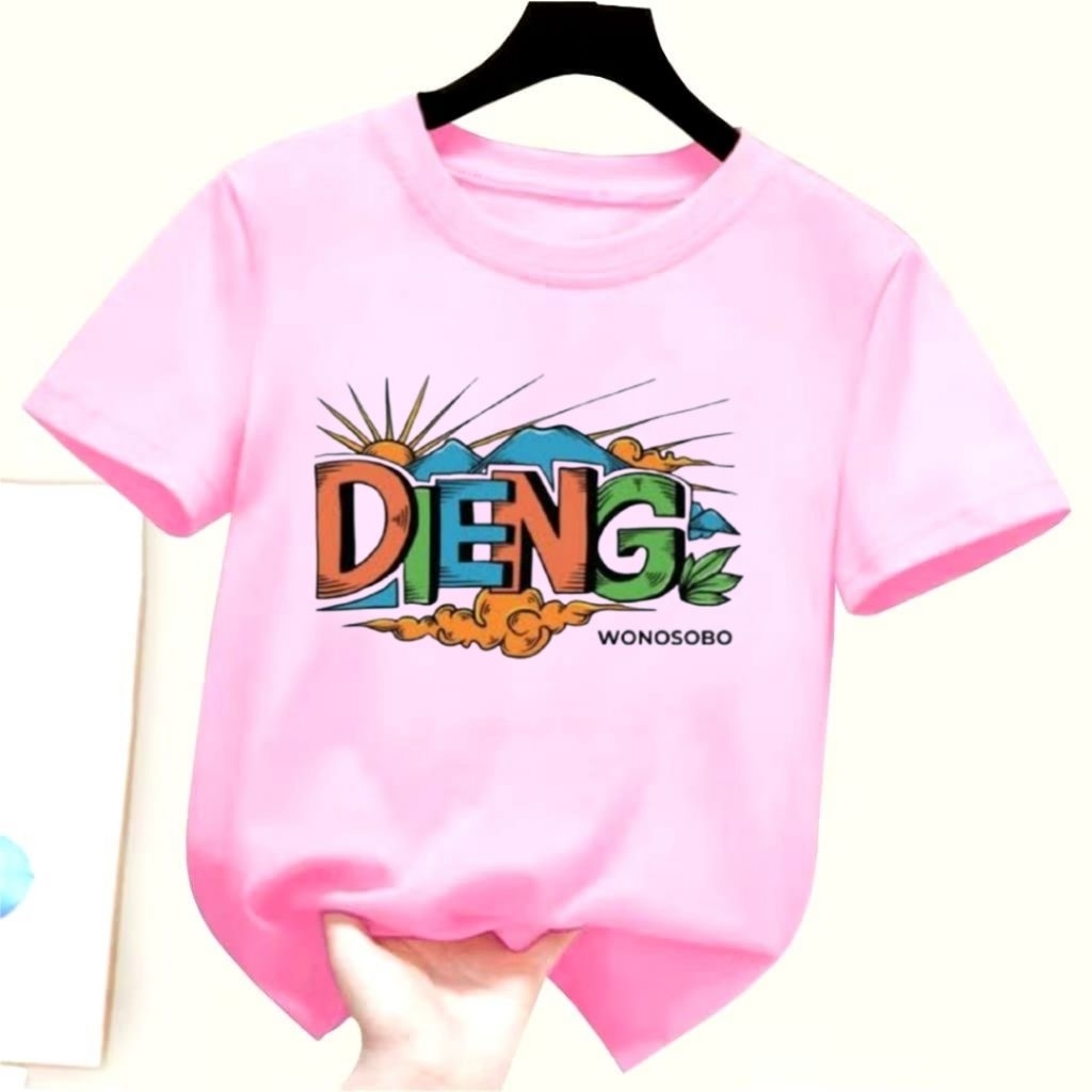 Baju kaos atasan DIENG WONOSOBO Anak Cowok-Cewek umur 1-13Tahun/remaja/Dewasa