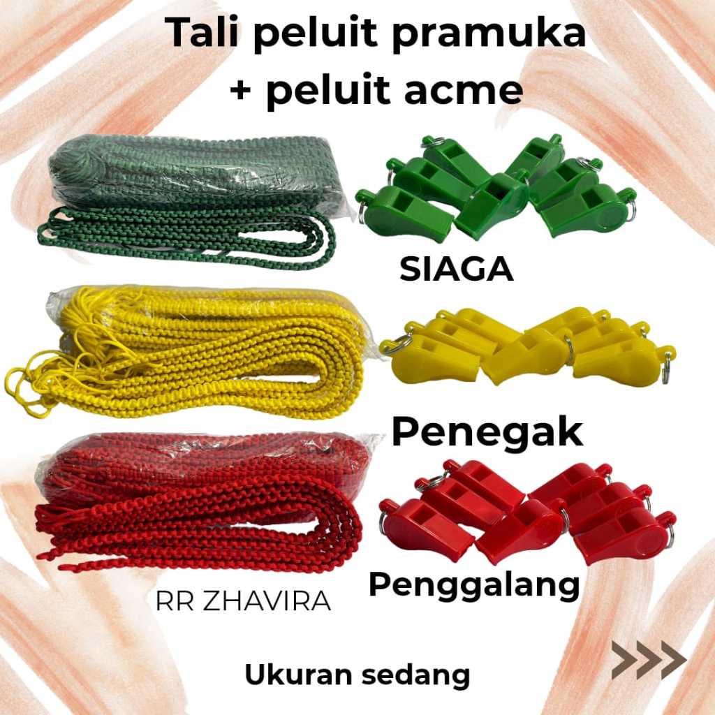 tali peluit pramuka tali + peluit