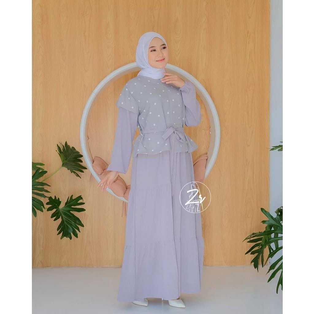 Gamis CRINGKEL AULIA  BY ZIRA  muslim maxi dress lebaran baju muslimah ootd fashion etnik motif