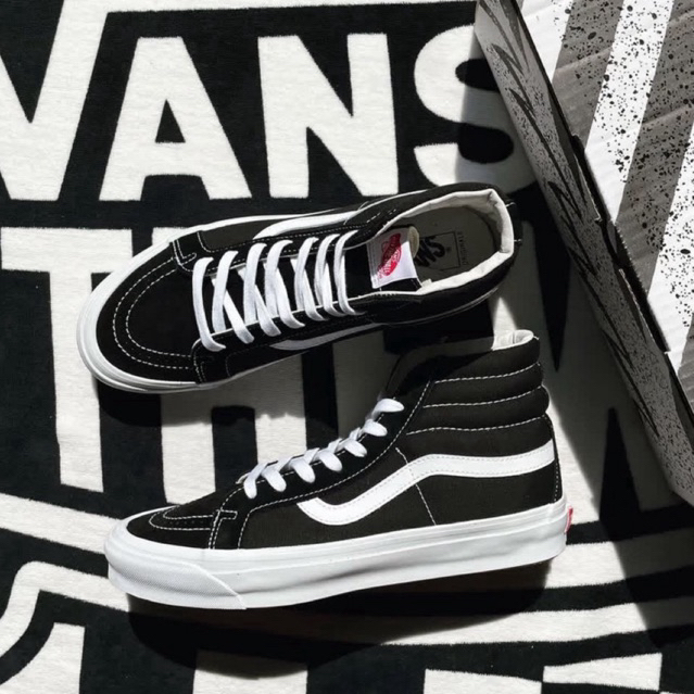 Vans Sk8 Hi Vault OG LX SS2020 Black White Original Resmi Navya