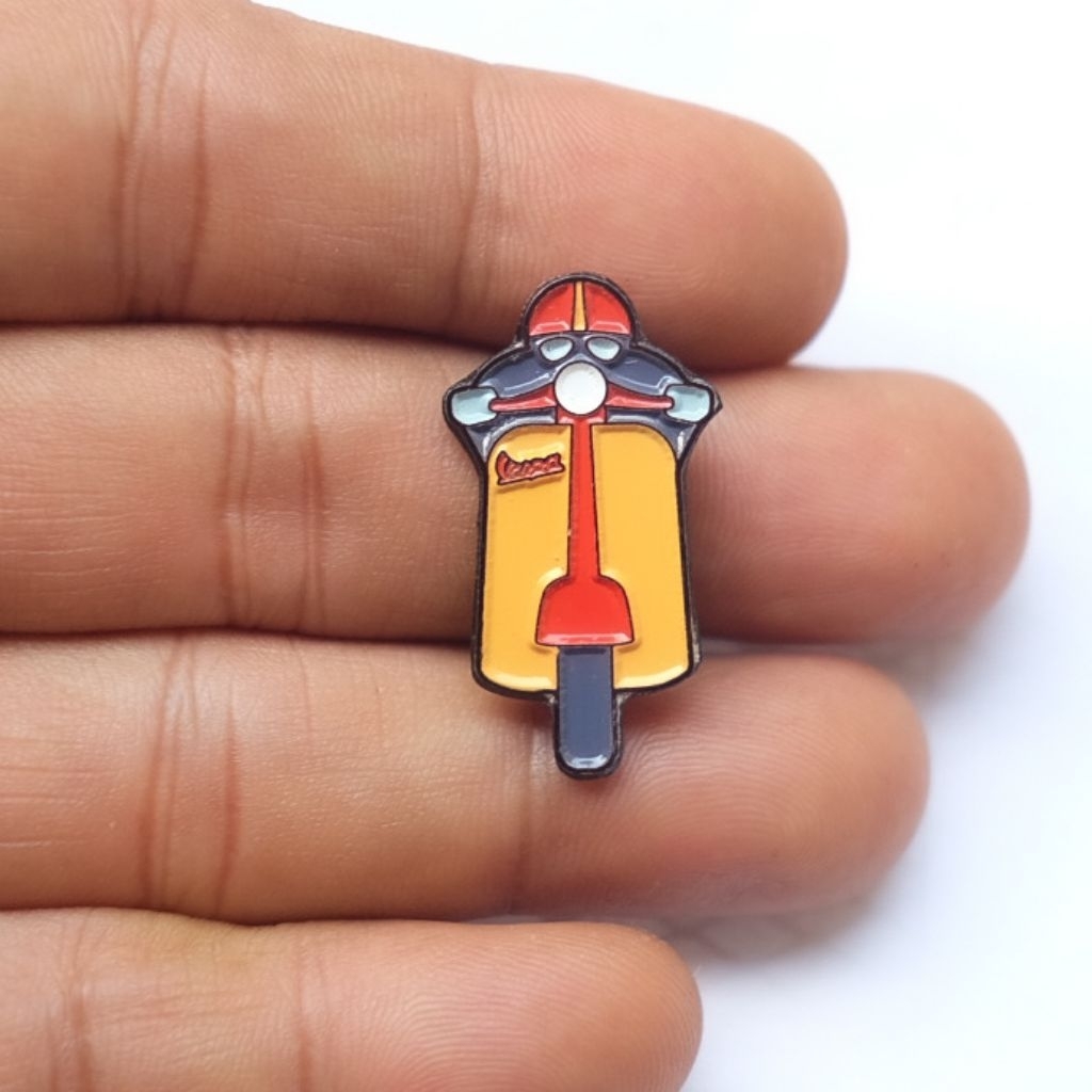 Enamel Pin Vespa Rider