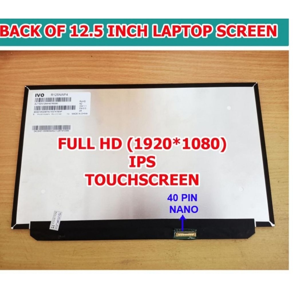 LAYAR LED LCD LENOVO THINKPAD X270 X280 TOUCHSCREEN FULL HD IPS