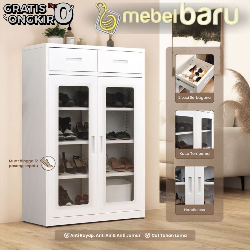 ALMARI SEPATU BESI BOLT MSR DR/ALMARI SEPATU BESI/ALMARI SEPATU