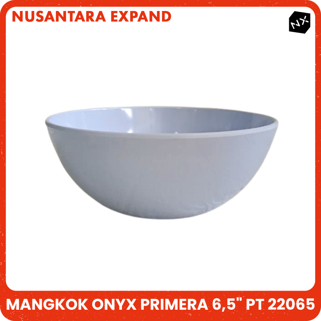 Onyx Mangkok Sedang 6,5 inch Melamin 22065 Primera Polos