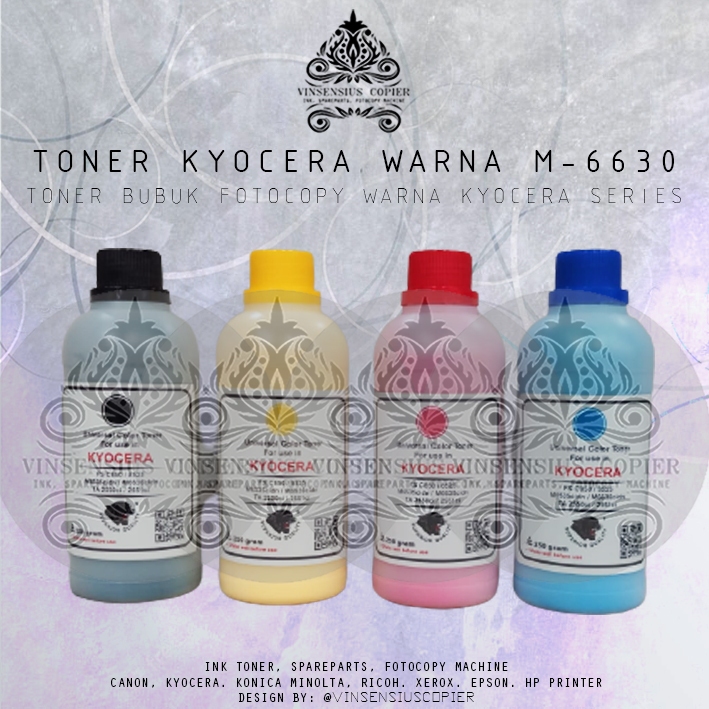 Toner Kyocera Warna Colour M 6630 6535 8124 8130 TA 2550 2551 8520 8525 Warna Fotocopy 250Gram Origi