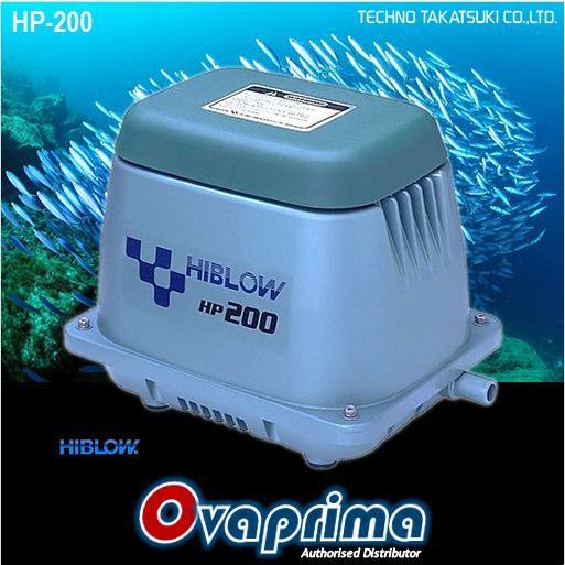 Techno Takatsuki HP200 Hiblow Air Pump Blower Aquarium/Kolam/Limbah HP-200