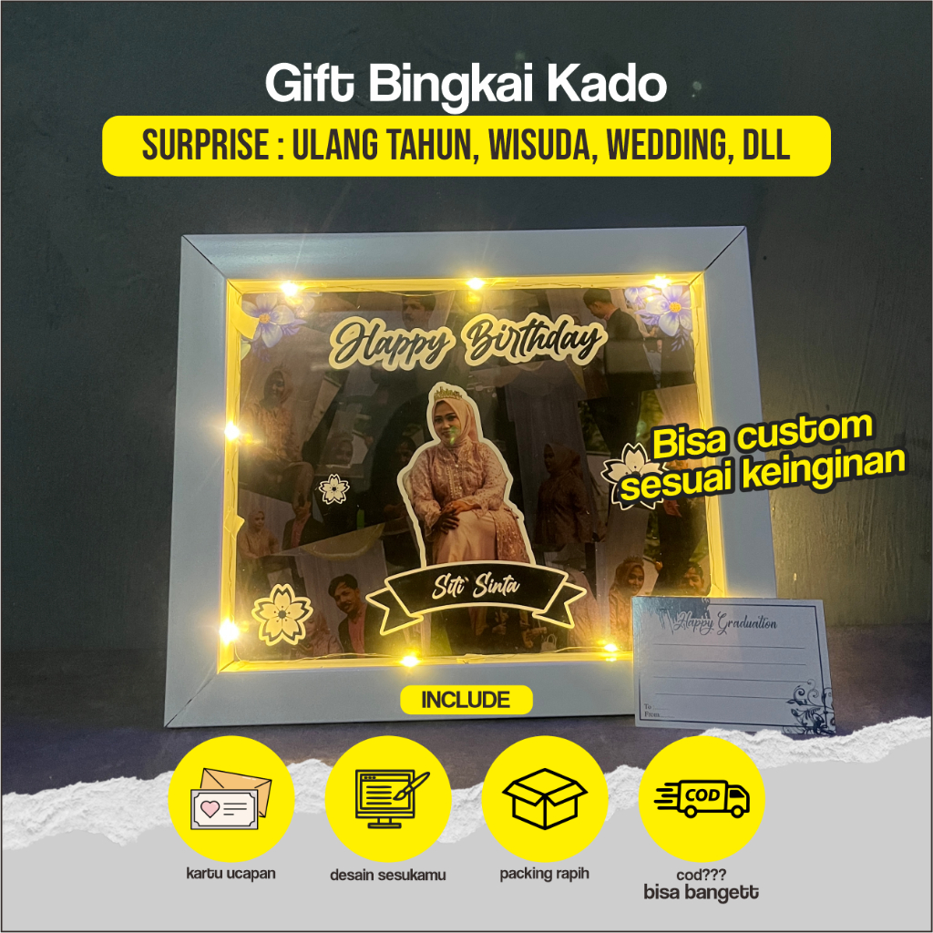 Kado Ultah Hadiah Graduation Untuk Pacar Cewek atau cowok Gift Perpisahan Resign Buket Bunga Edelwei