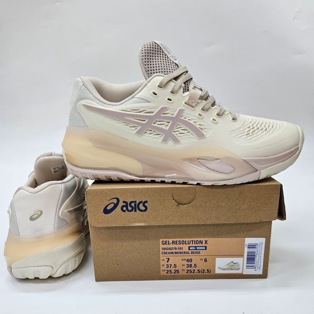 SEPATU OLAHRAGA PRIA VOLI BADMINTON ASICS RESOLUTION X PADEL ORIGINAL