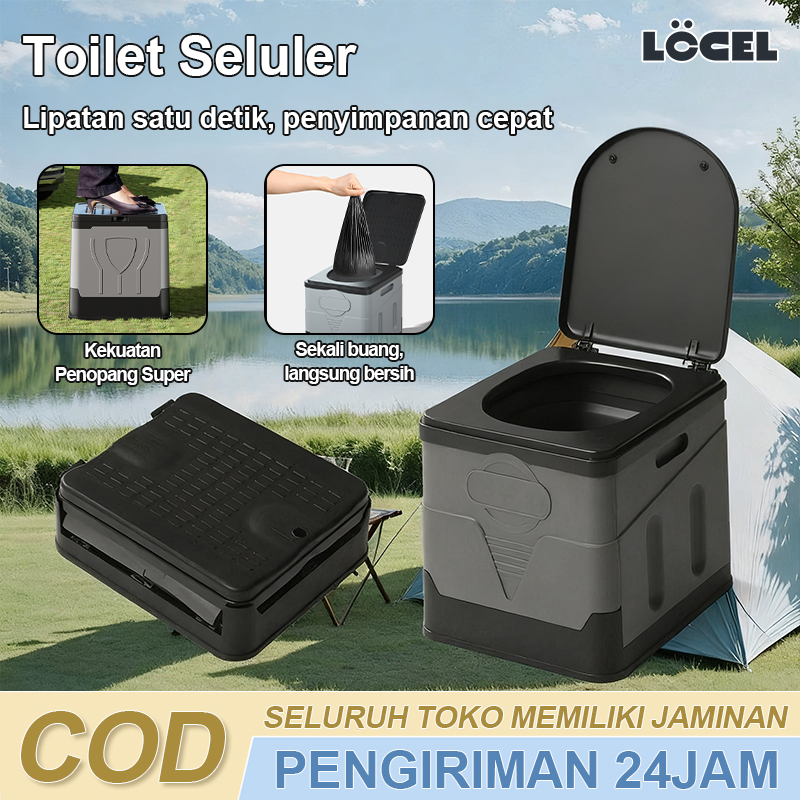 Toilet Lipat Luar Ruangan Duduk Portable Lansia Portable Toilet Toilet Portable Duduk Kursi Pispot P