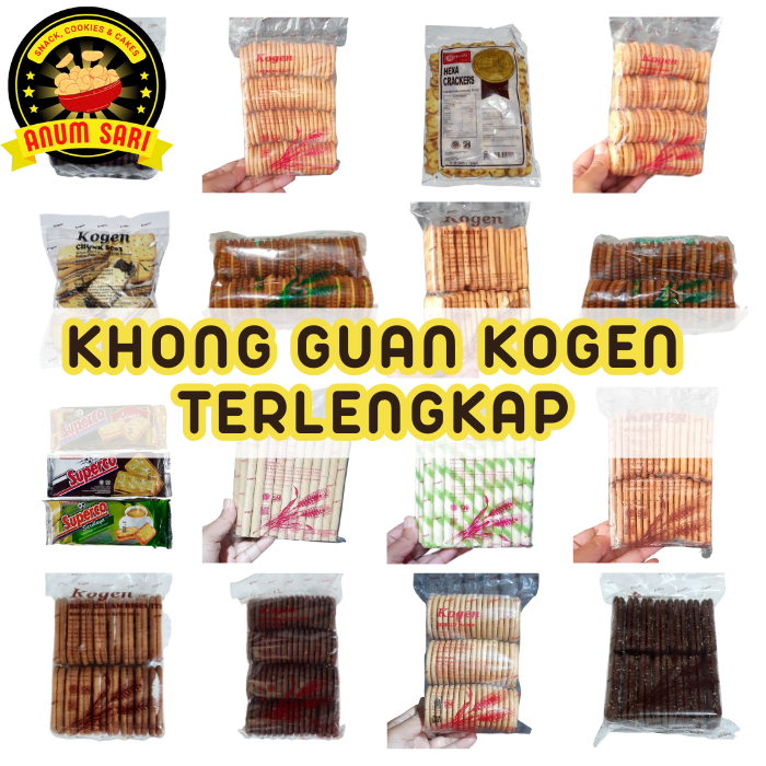 ANEKA BISKUIT KHONG GUAN KOGEN (Kue Kering Lebaran Cemilan Camilan Astor Wafer) - Anum Sari