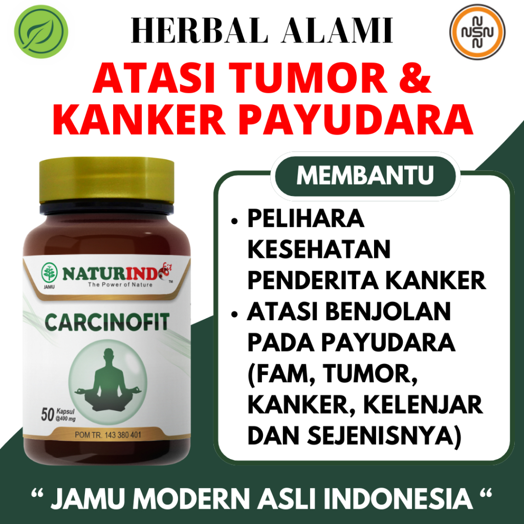 CARCINOFIT Obat Benjolan Payudara Tumor Payudara Kanker Payudara Pria Dan Wanita FAM Naturindo