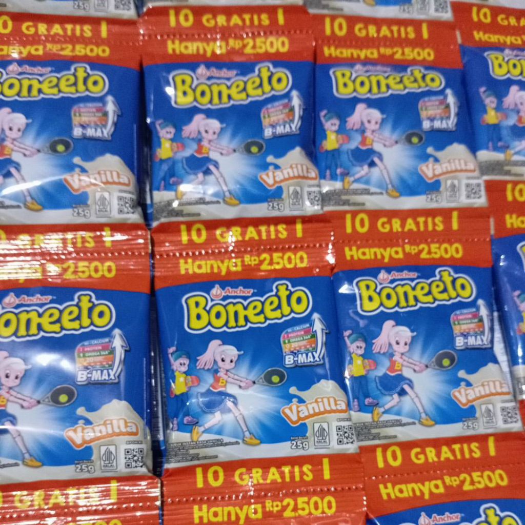 SUSU BONEETO SACHET 10+1/SUSU BONEETO RENCENG MURAH