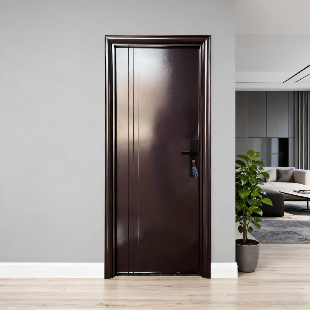 ZW - ( Pintu baja A036) Pintu kamar / Full set pintu utama / (Daun Pintu + Handel + Engsel + Kusen +