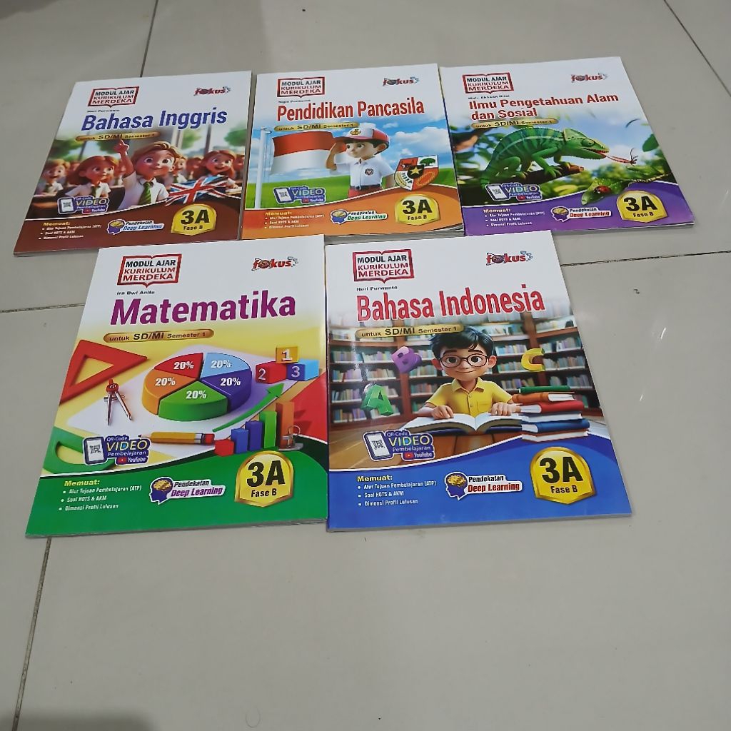 Lks Fokus Kelas 3 Semester 1 Dengan 5 Mapel Pendekatan Deep Learning Kurikulum Merdeka
