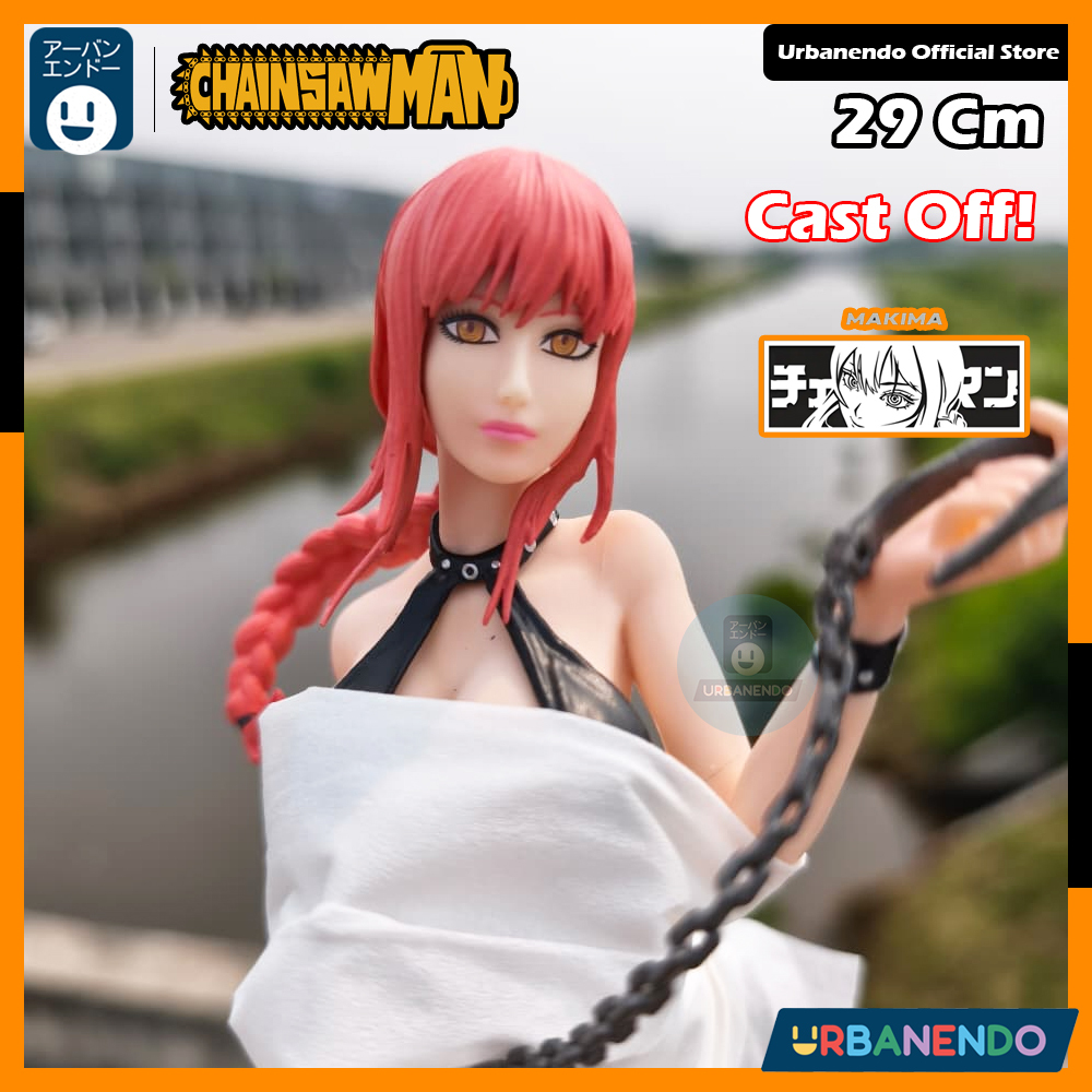 [URBANENDO] Action Figure Makima Chainsawman 29Cm Denji Statue Pajangan Mainan