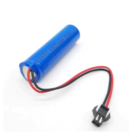 Baterai Lion RC Batre 18650 Soket Hitam 3.7V 3.7Volt Lion 6800mAh SM2p 2pin grosir / Baterai RC 3.7 
