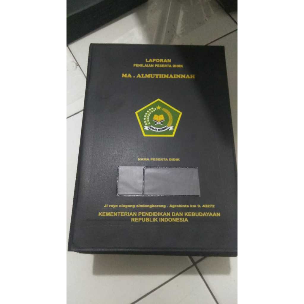 Custom Map Sampul Raport Sekolah/Ijazah/Map Menu/Map Arsip