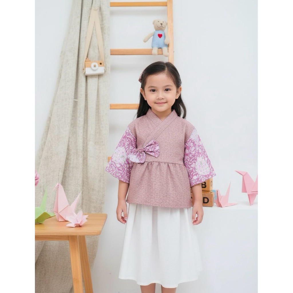 Purple Minako Top - Baju Anak Perempuan 6 bulan - 10 tahun / Baju Bayi / Ide Kado Ultah / Kimono Ana