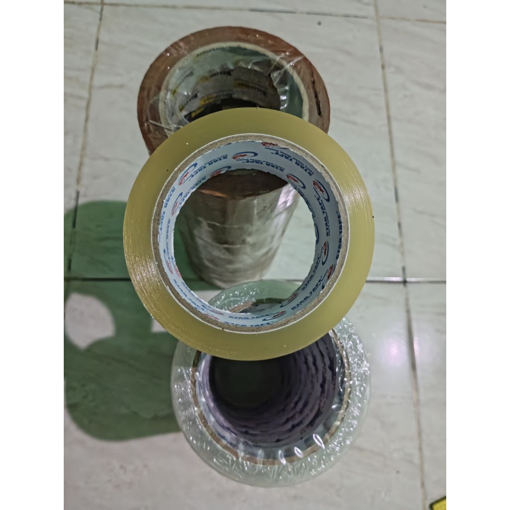 

Lakban Isolasi Perekat Tape Coklat Bening