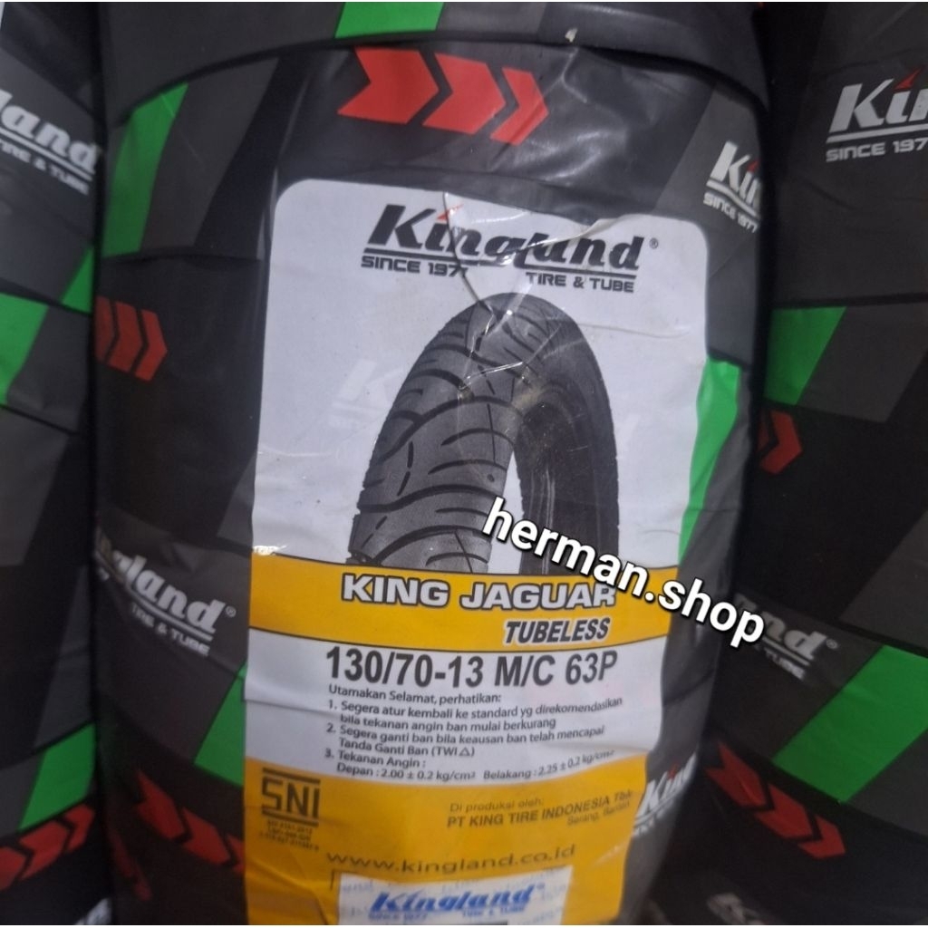 BAN KINGLAND 130/70-13 130 70 13 - BAN KINGLAND 110/70-13 110 70 13 - BAN KINGLAND NMAX 110/70-13 13